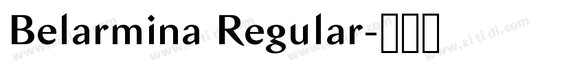 Belarmina Regular字体转换